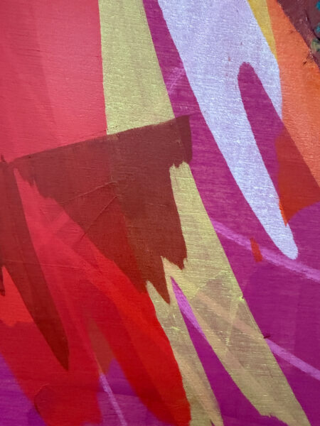 Work in progress - acrylic painting on wood panel by Laurie Smithwick