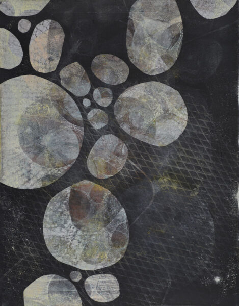 14"x11" Monotype on Bristol, from the Split Complementary series by Laurie Smithwick