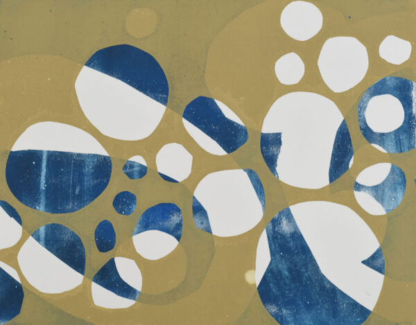 11"x14" Monotype on Bristol, from the Split Complementary series by Laurie Smithwick