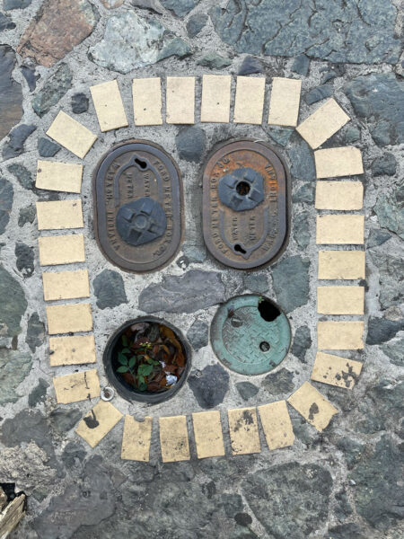 Photograph from St. Thomas, inspiration for a monotype print from the collection, Split Complementary, by Laurie Smithwick