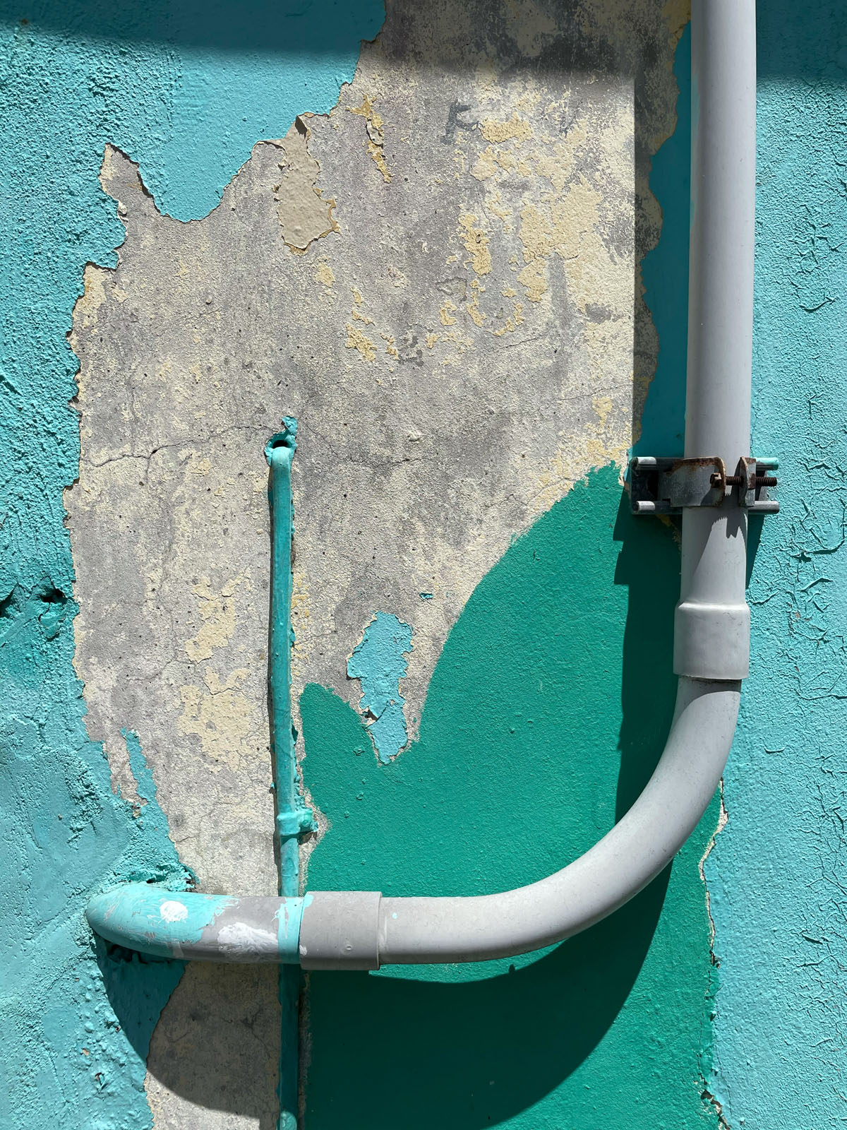 Photograph from St. Thomas, inspiration for a monotype print from the collection, Split Complementary, by Laurie Smithwick