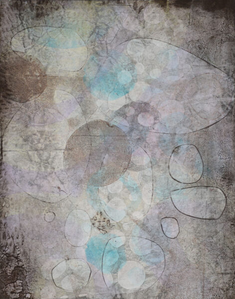 14"x11" Monotype on Bristol, from the Split Complementary series by Laurie Smithwick